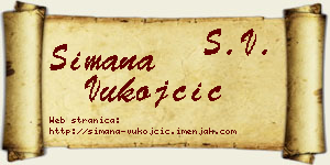 Simana Vukojčić vizit kartica